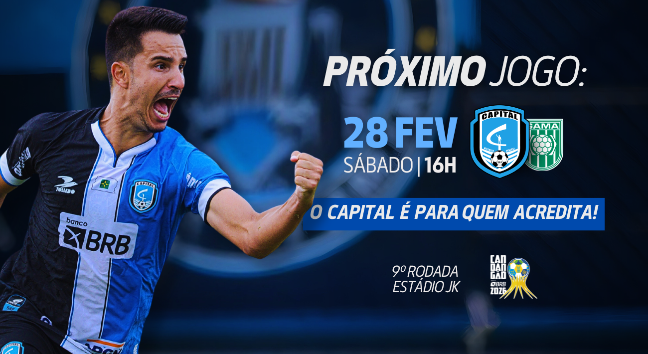 Compre seu ingresso e venha apoiar o Tricolor. Capital x Gama dia 28/01 às 16h no Estádio JK.